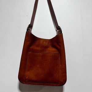 Polo Ralph Lauren Leather Suede Shoulder Satchel Crossbody Bag
